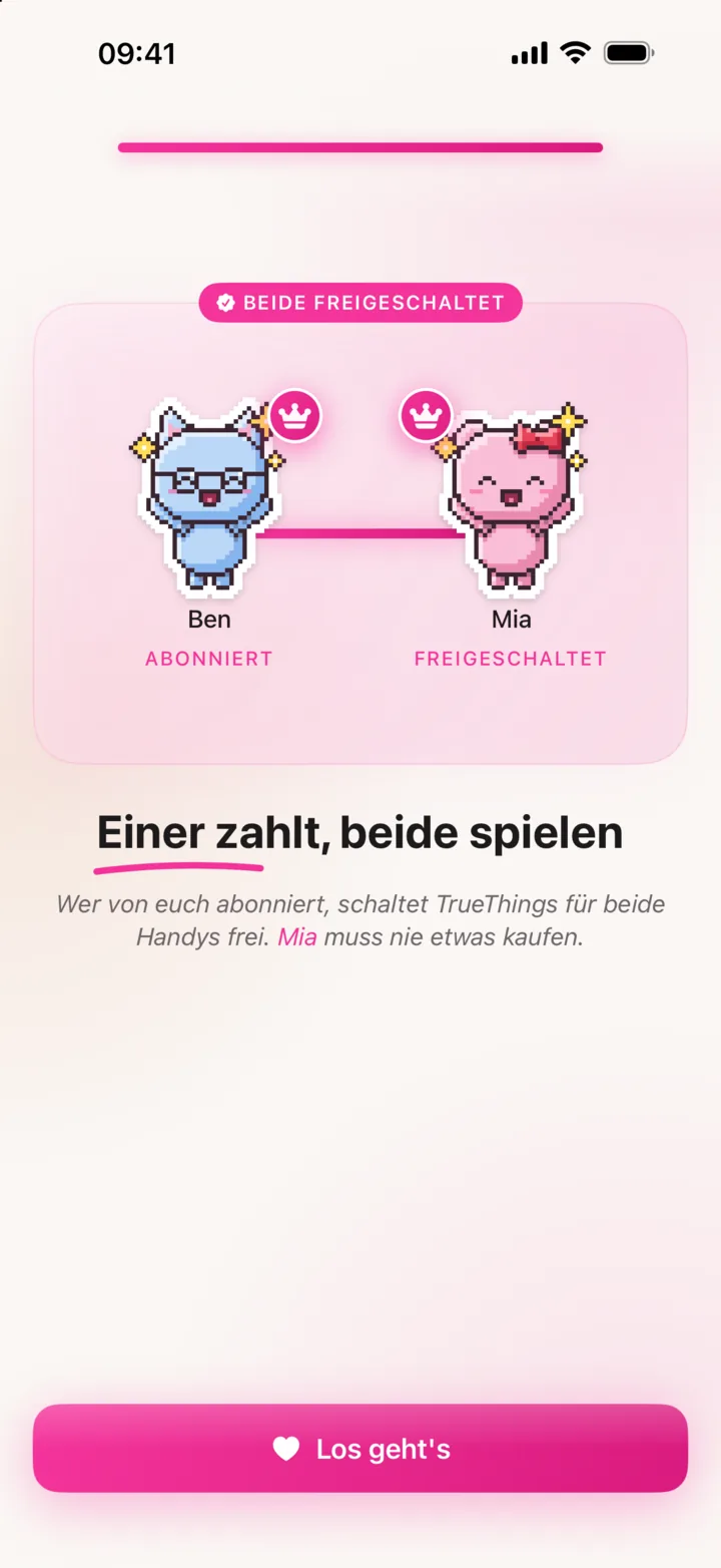 Das Paar-Abo in TrueThings
