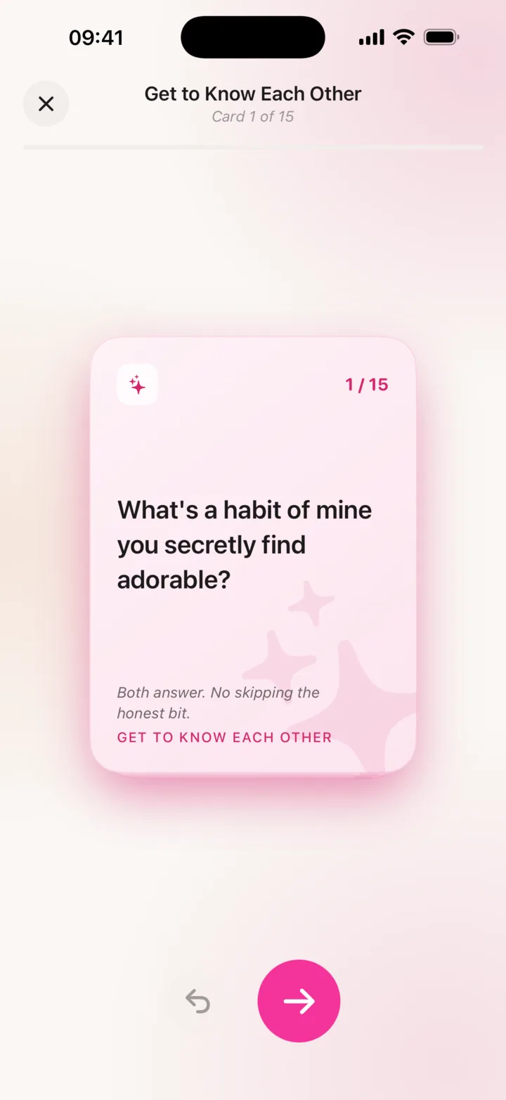 A question card in TrueThings