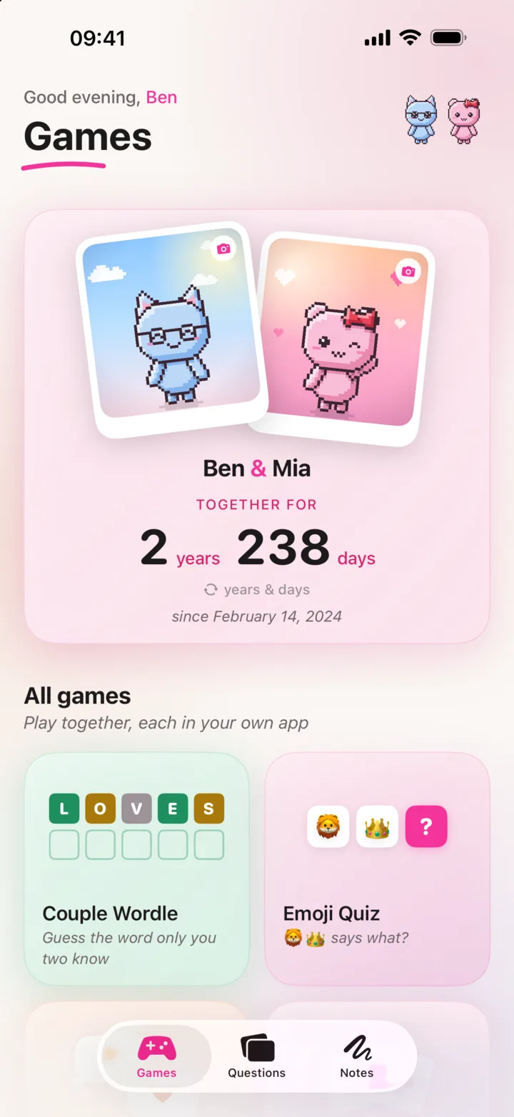 Your photos, your anniversary and how long you've been together