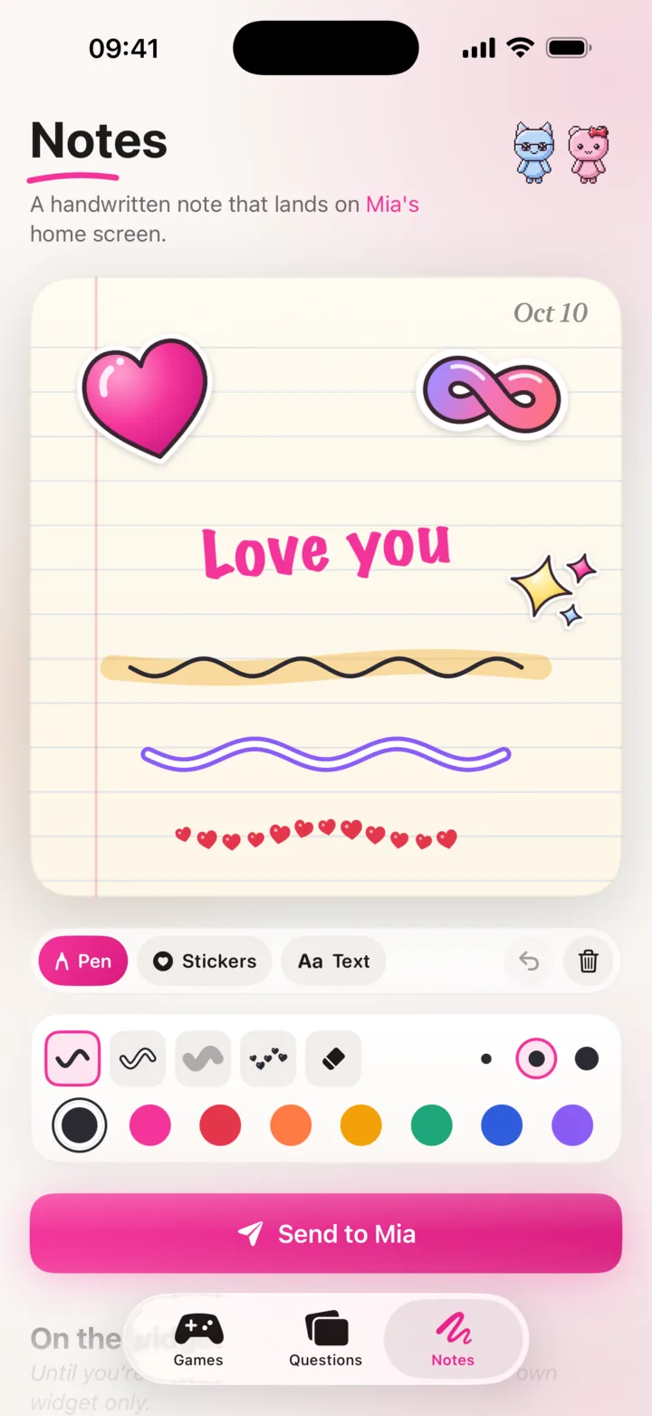 Drawing a note in TrueThings